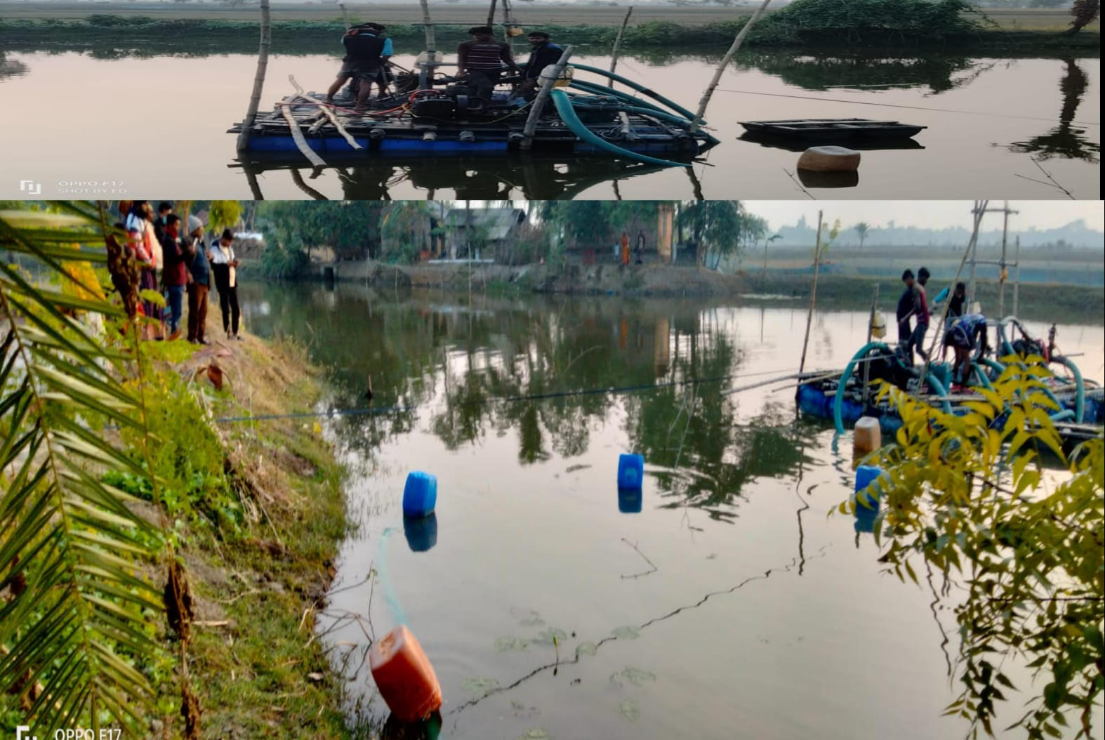 শ্যামনগরে এলাকাবাসীর অভিযোগে বালি উত্তোলন বন্ধ করলো প্রশাসন