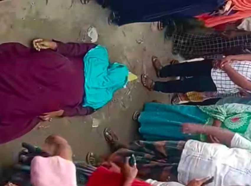 কোনাবাড়ীতে বাস চাপায় নারী শ্রমিক নিহত