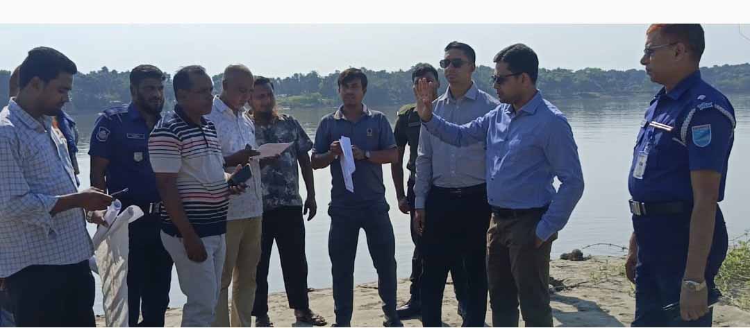 সীমানা জটিলতা নিরসন শেষে মধুখালীর মিটাইন বালুঘাট ইজারাদারের হাতে হস্তান্তর