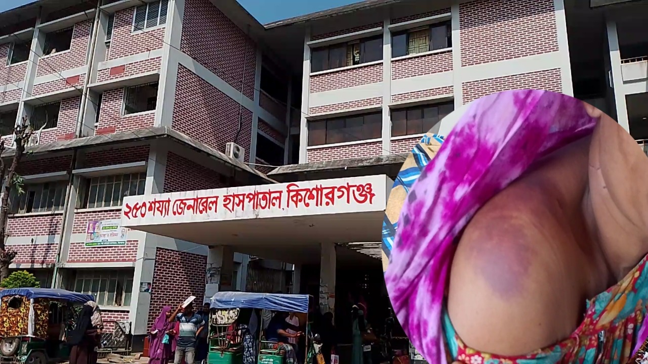 কিশোরগঞ্জে জমি নিয়ে বিরোধে নারীকে পিটিয়ে আহত থানায় অভিযোগ