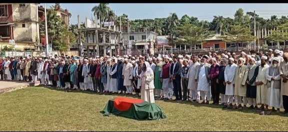 শেষ বিদায় বীর মুক্তিযোদ্ধা ও ভোলা প্রেসক্লাবের সাবেক সভাপতি এম. হাবিবুর রহমানকে