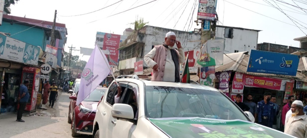 ফরিদপুর-১ আসনে “রাইড ফর জাস্টিস” উপলক্ষে নির্বাচনী মোটর শোভাযাত্রা অনুষ্ঠিত